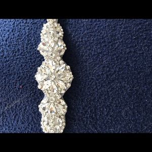 All crystal exquisite wedding sash